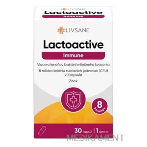 LIVSANE Laktoaktívne kapsuly Immune Zinok kapsuly 30 ks