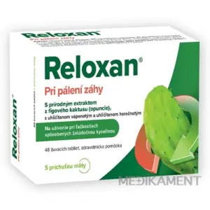 Reloxan žuvacie tablety s príchuťou mäty 48 ks