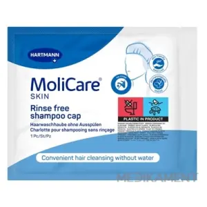 MoliCare SKIN Rinse free shampoo cap čiapka so šampónom a kondicionérom 1 ks