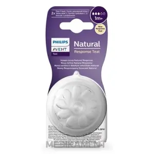AVENT CUMLÍK na fľašu Natural Response 3 pomalý prietok 1m+2 ks