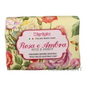 Iteritalia Rastlinné mydlo Ruža a Jantár 125 g