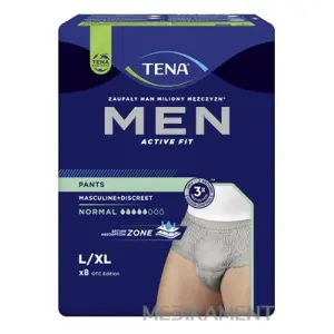 TENA Men Pants Normal Grey L/XL pánske inkontinenčné spodné prádlo sivé 8 ks