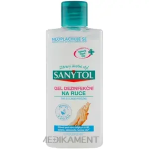 SANYTOL GÉL DEZINFEKCNÝ na ruky pre citlivú pokožku 75 ml