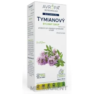 AVROPA Tymianový bylinný sirup 200 ml
