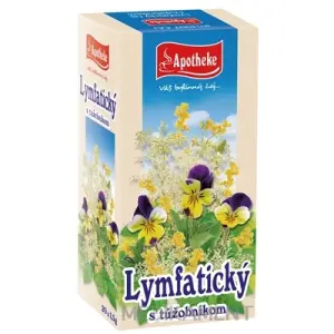 APOTHEKE ČAJ LYMFATICKÝ S TÚŽOBNÍKOM bylinný čaj vrecúška 20 x 1,5 g