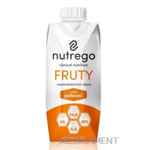 Nutrego Fruty s príchuťou pomaranč p.o.sol. 330 ml