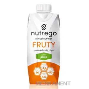 Nutrego Fruty s príchuťou jablko tekutá výživa 330 ml