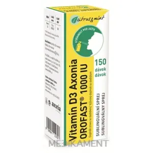 OROFAST Vitamín D3 Axonia 1000 IU sublingválny sprej 150 dávok 30 ml