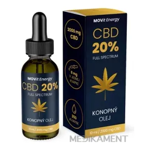MOVit CBD 20% Full Spectrum KONOPNÝ OLEJ 10 ml