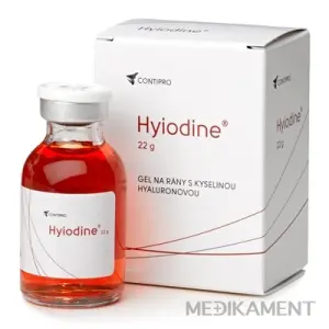 Hyiodine gél na rany s kyselinou hyalurónovou 22 g
