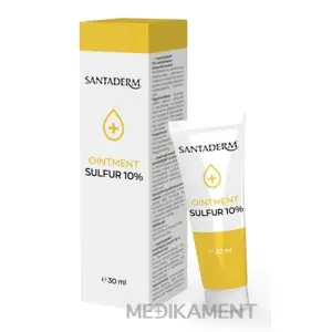 SANTADERM OINTMENT SULFUR 10% masť s obsahom síry 30 ml