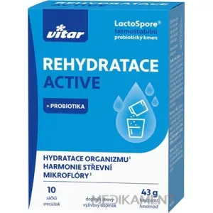 VITAR REHYDRATACE ACTIVE + PROBIOTIKA vrecúška 10 ks