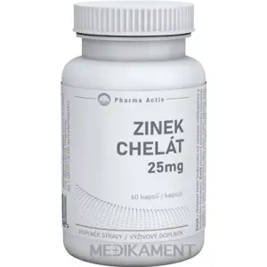 Pharma Activ ZINOK Chelát 25 mg kapsuly 60 ks