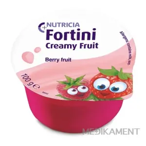Nutricia Fortini Creamy Fruit Multi Fibre príchuť červené ovocie 4 x 100 g