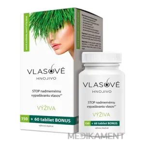 Vlasové hnojivo tbl 150+60 zadarmo (210 ks)