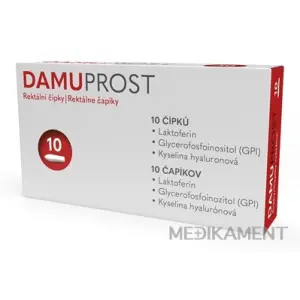 DAMUPROST čapíky rektálne 10 ks
