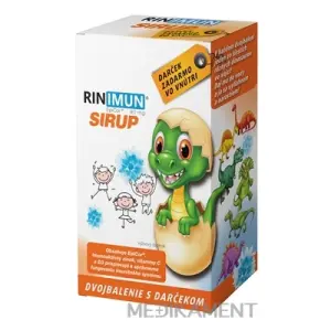 RINIMUN SIRUP DVOJBALENIE 2x120 ml +(hračka - vo vode rastúci dinosaurus) 2x120 ml