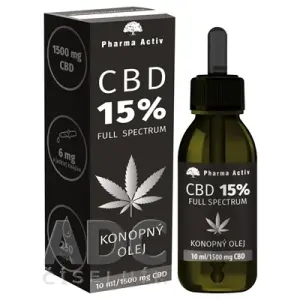 Pharma Activ CBD 15% Full Spectrum KONOPNÝ OLEJ 10 ml
