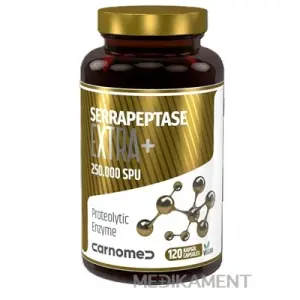 CarnoMed SERRAPEPTASE EXTRA+ 250.000 SPU kapsuly pre zvieratá 120 ks