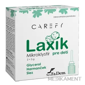 CAREFY Laxík mikroklystír pre deti 2 x 3 g