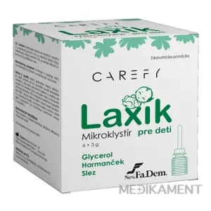 CAREFY Laxík mikroklystír pre deti 6 x 3 g