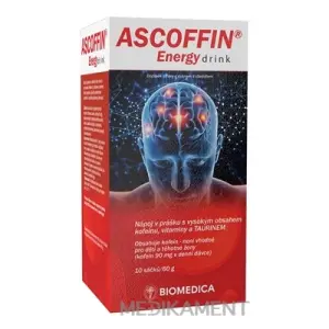BIOMEDICA ASCOFFIN Energy drink prášok vo vrecúškach 10 ks