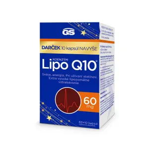 GS Koenzým Lipo Q10 60 mg cps 60+10 navyše (70 ks)