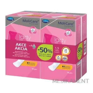 MoliCare Premium lady pad 1,5 kvapky DUOPACK inkontinenčné vložky 2 x 14 ks 1 set