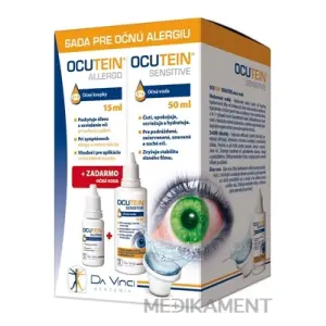 OCUTEIN ALLERGO očné kvapky 15 ml + zadarmo OCUTEIN SENSITIVE očná voda 50 ml, 1x1 set