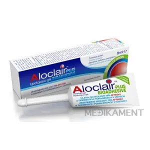 Aloclair PLUS BIOADHESIVE upokojujúci gél pri aftách a drobných poraneniach úst 1x8 ml