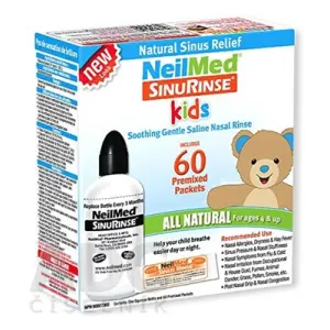 NeilMed SINUS RINSE Kids fľaška 120 ml + vrecúška morská soľ 60 ks