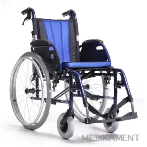 Vozik invalidny mechanicky JazzS50Light skladaci, nosnost 120 kg, vaha 15kg, sirka sedu 39