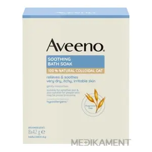 Aveeno Soothing bath soak upokojujúci ovsený kúpeľ vrecúška 8 x 42 g