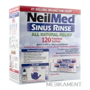 NeilMed SINUS RINSE Natural vrecúška morská soľ na hygienu nosa 120 ks