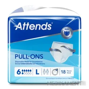 ATTENDS Pull-Ons 5 L elastické inkont. nohavičky savosť 2099 ml obvod 100-14 cnm 18 ks