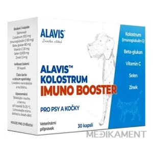 ALAVIS KOLOSTRUM IMUNO BOOSTER kapsule pre psy a mačky 30 ks