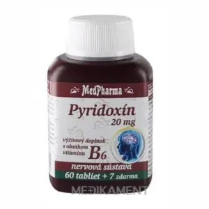 MedPharma PYRIDOXÍN 20 mg vitamín B6 tablety 67 ks