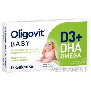 Oligovit BABY D3 + DHA omega kapsuly twist-off 30 ks