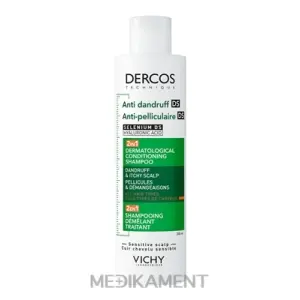 VICHY DERCOS ANTI-DANDRUFF DS 2in1 šampón a kondicionér proti lupinám pre citlivú pokožku