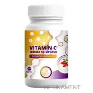 TOZAX Vitamín C 1000 mg so šípkami tablety s postupným uvoľňovaním 120 ks