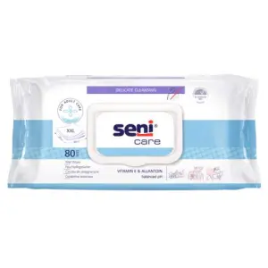 Seni Care Vlhčené obrúsky XXL 20 x 30 cm 80 ks
