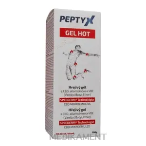 PEPTYX GEL HOT hrejivý gél s CBD allantoínom a VBE 100 g