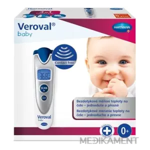Veroval Baby Bezdotykový infračervený teplomer digitálny strieborný 1 ks