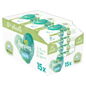 PAMPERS wipes HARMONIE AQUA vlhčené obrúsky 15 x 48 ks