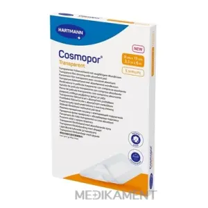 Cosmopor transparent priehľadné fóliové krytie na rany sterilné 9 x 15 cm 5 ks