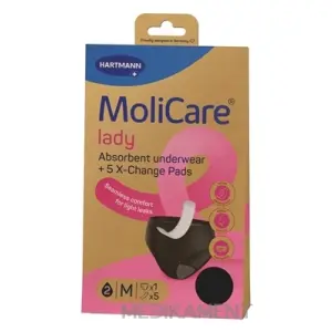 MoliCare lady M absorpčná spodná bielizeň 1 ks + X-Change vložka 5 ks 1 set