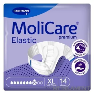 MoliCare Premium Elastic 8 kvapiek XL plienkové nohavičky zalepovacie 14 ks
