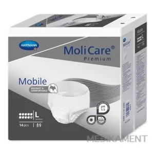 Molicare Premium Mobile 10 kvapiek L nohavičky inkontinenčné plienkové 14 ks