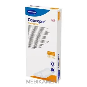 Cosmopor transparent priehľadné fóliové krytie na rany sterilné (10x25 cm) 1x25 ks