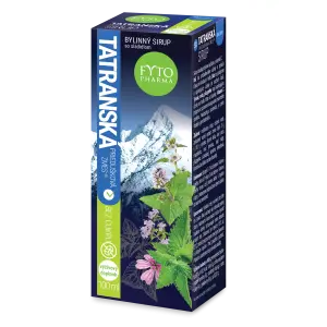FYTO Tatranská priedušková zmes sirup bez cukru bylinný 100 ml